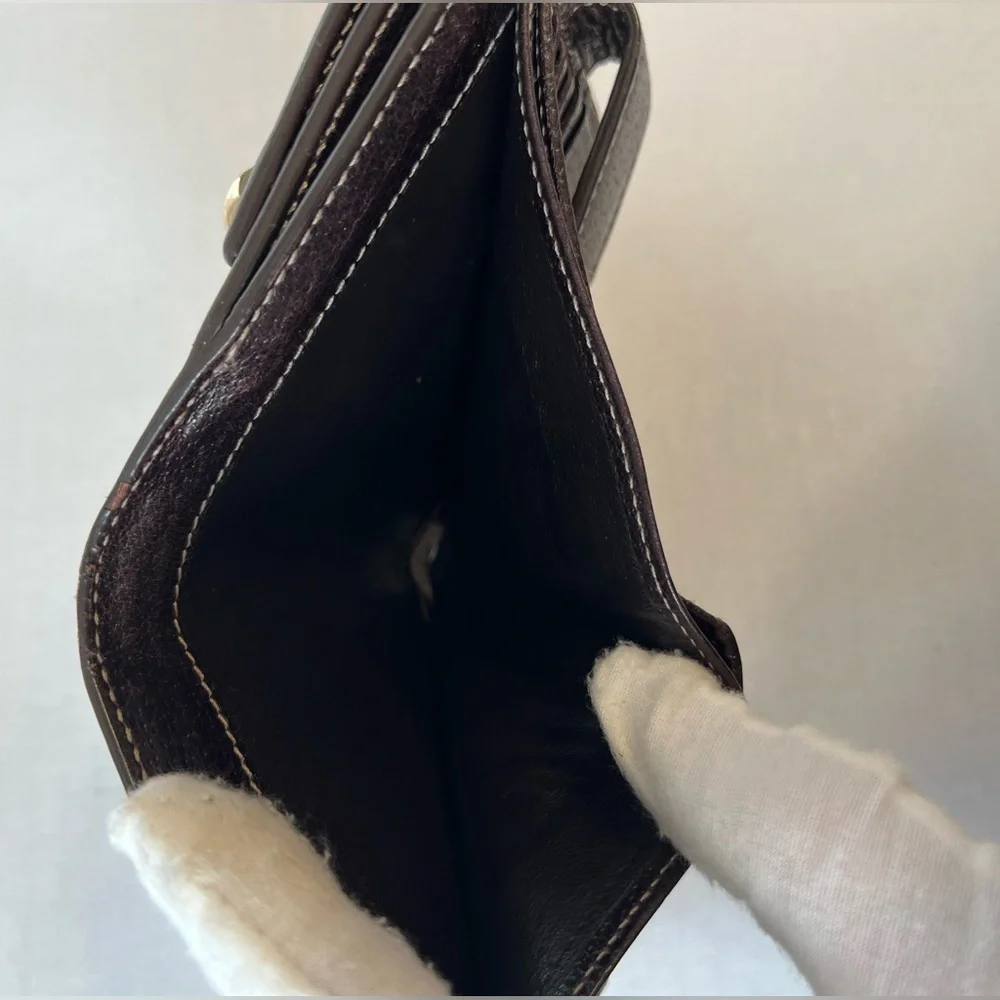 Gucci GG‎ suede, compact, leather wallet - Picture 8 of 16